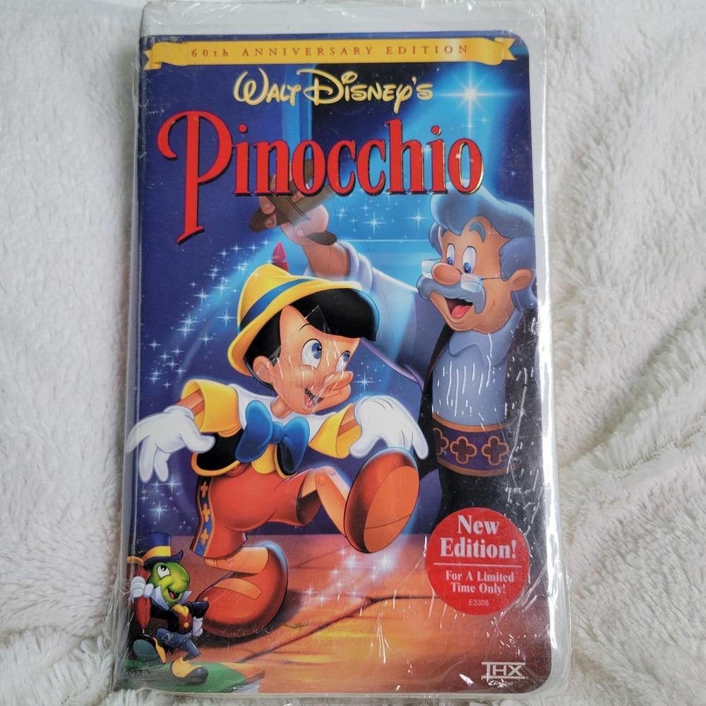 SEALED Pinocchio 60th Anniversary Edition Walt Disney VHS New Edition (1999)